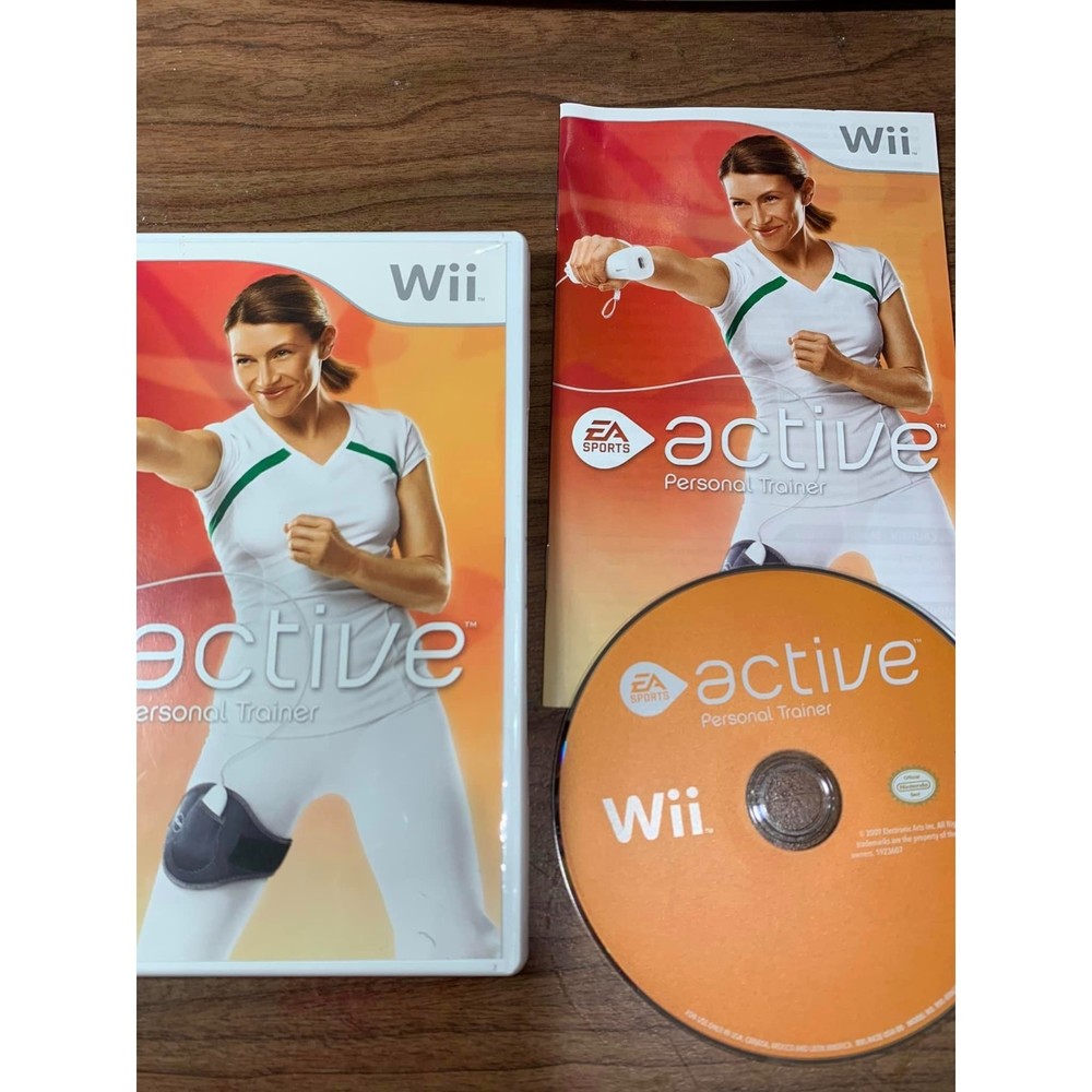 Active: Personal Trainer Video Game Nintendo Wii 2009 Complete Tested Work Great
